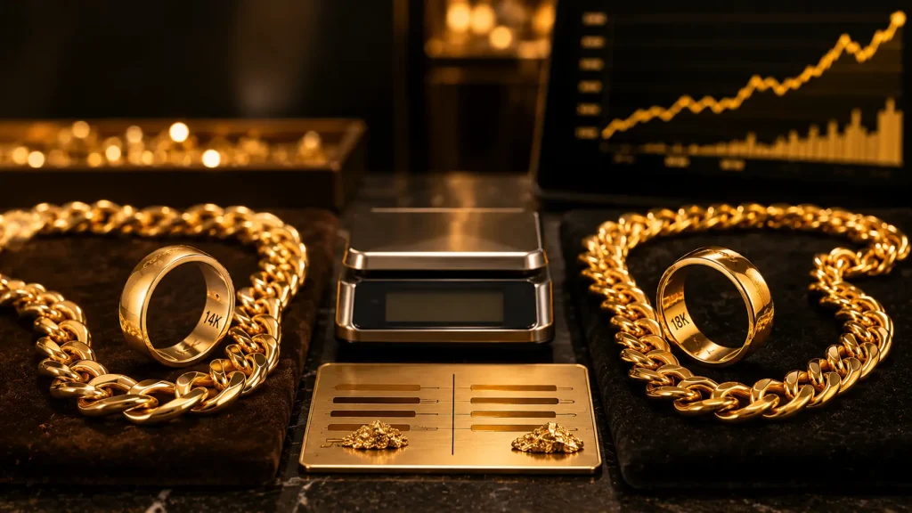 14K vs 18K Gold Comparison